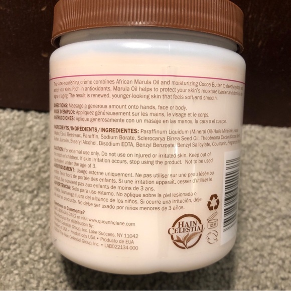 Queen Helene MARULA Face + Body Cream, Protects & Renews, Age-Defying, 15oz - Picture 2 of 8